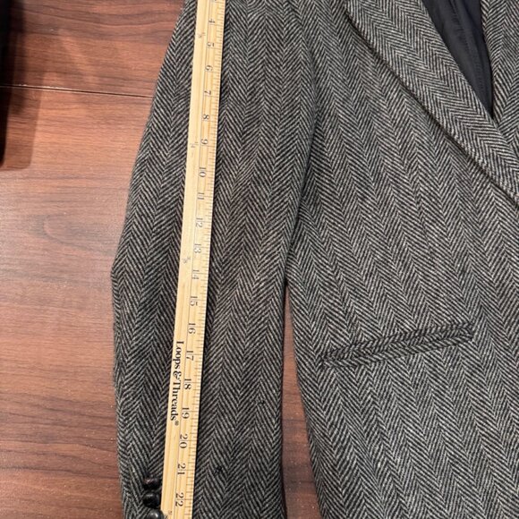 Vintage Gentry The Trimmer Fit 100% Wool 2 Button Suit Blazer Coat S 44 29 x20” - Picture 5 of 10